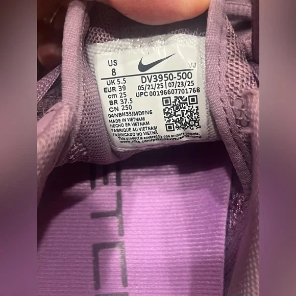 NWOT Nike Free Metcon 5 Violet Dust Women's Training Gym Shoes Size 8 - Picture 10 of 10